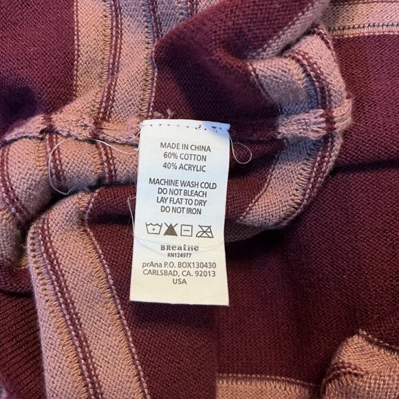 Prana Burgundy Sweater Dress size M medium - Picture 7 of 7